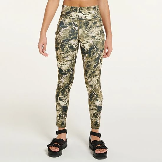 Women's FLX Ascent High-Waisted Ankle Leggings Brushed Leaves - Image 6