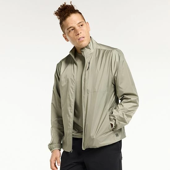 Men's FLX Packable Windbreaker Jacket Charcoal - Image 7