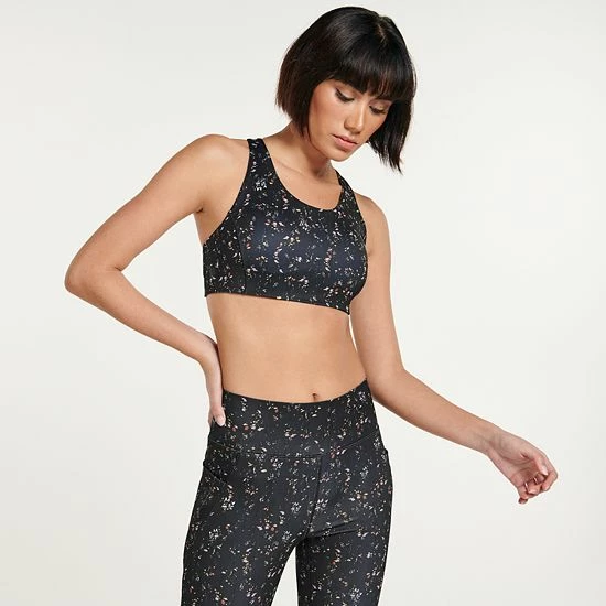 FLX Ascent Medium-Impact Sports Bra Mineral Black - Image 3