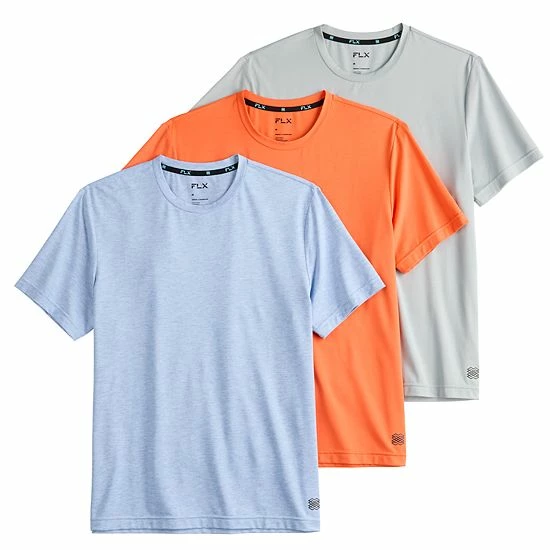Men's FLX 3-Pack Dynamic Comfort Tee Set Mineral Black - Image 5