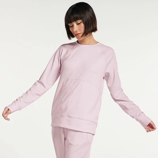 Women's FLX Crewneck Waffle Tunic Sand Trap - Image 3