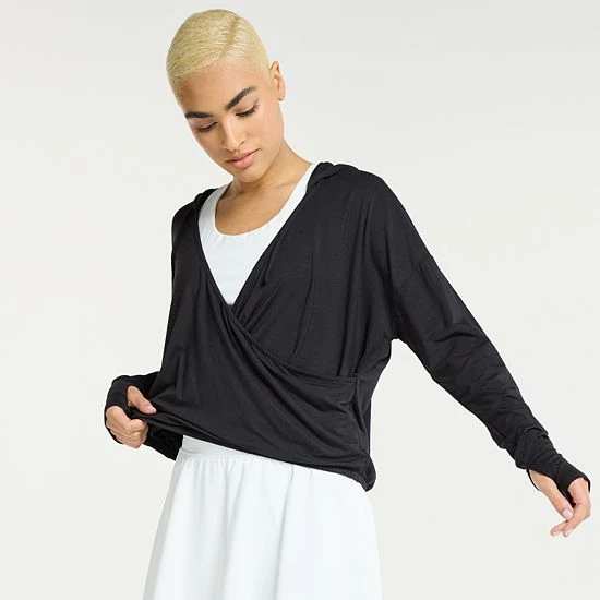 Women's FLX Lightweight Surplice Hoodie Frost Bite - Image 4