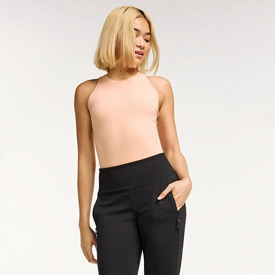 Women's FLX Affirmation Halter-Neck Bodysuit Mineral Black - Image 7