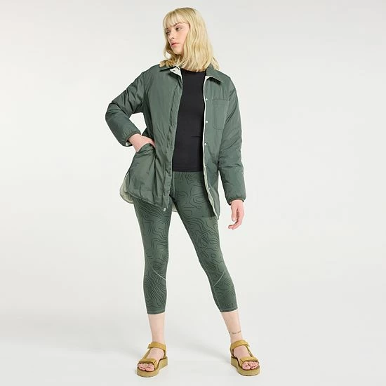 Women's FLX Insulated Reversible Long Jacket Ivory Silk - Image 5