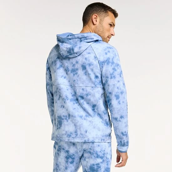 Men's FLX Fleece Hoodie Blue Wash - Image 2