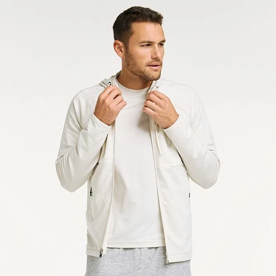 Men's FLX Fleece Hoodie Blue Wash - Image 8