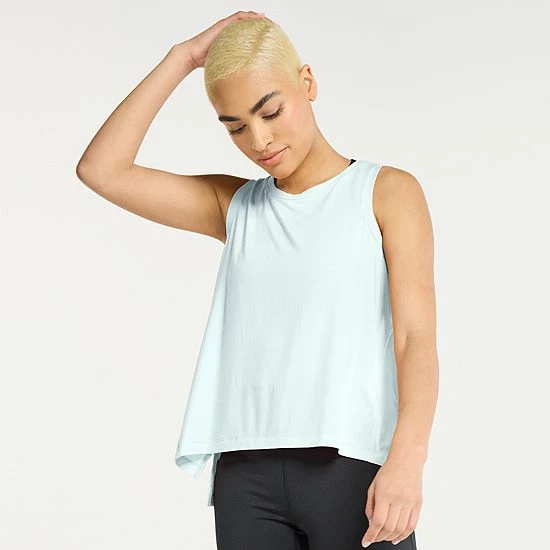 Women's FLX Core High-Low Tank Frost Bite - Image 8