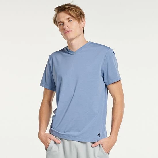 Men's FLX Dynamic Comfort V-Neck Tee Lulled Beige - Image 9