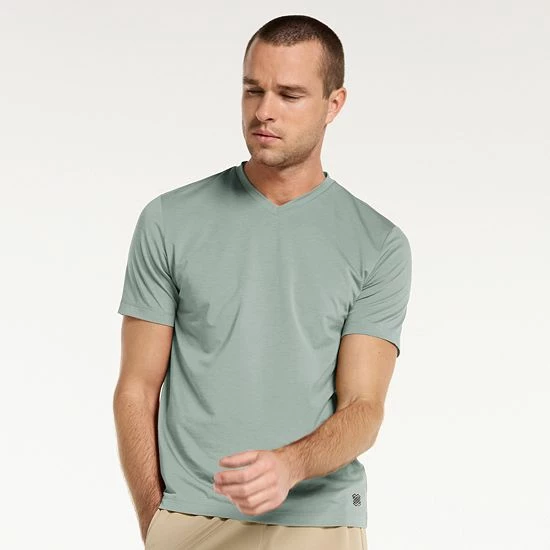 Men's FLX Dynamic Comfort V-Neck Tee Lulled Beige - Image 10