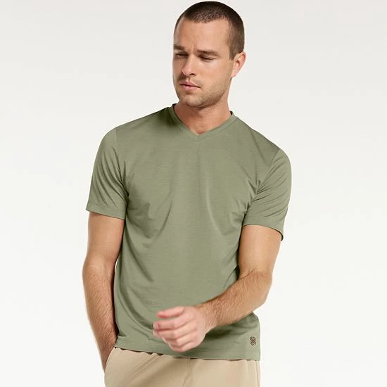 Men's FLX Dynamic Comfort V-Neck Tee Lulled Beige - Image 11