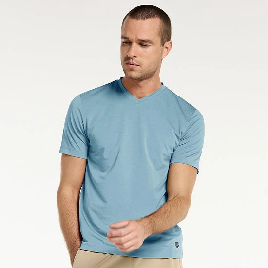Men's FLX Dynamic Comfort V-Neck Tee Lulled Beige - Image 12