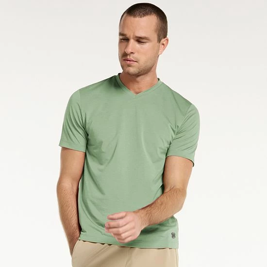 Men's FLX Dynamic Comfort V-Neck Tee Lulled Beige - Image 13