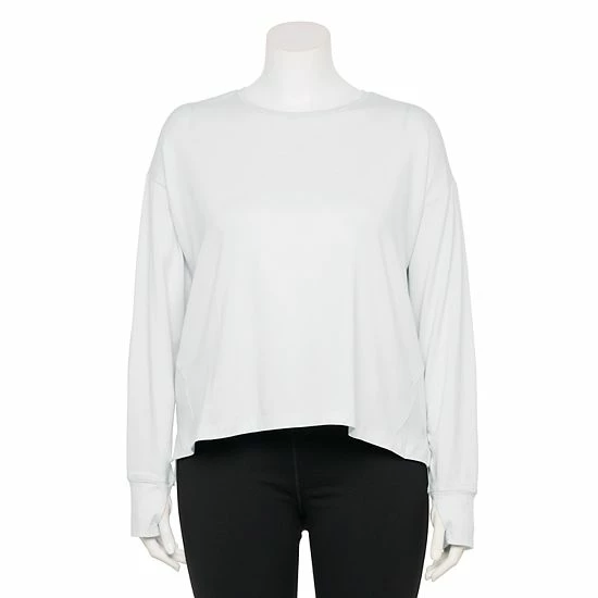 Plus Size FLX Core Drop-Shoulder Tee Cool Daisy - Image 5