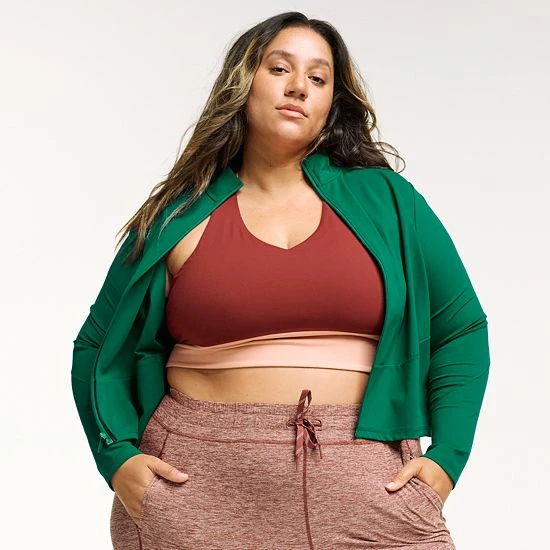 Plus Size FLX Affirmation Jacket Chic Burgundy - Image 5