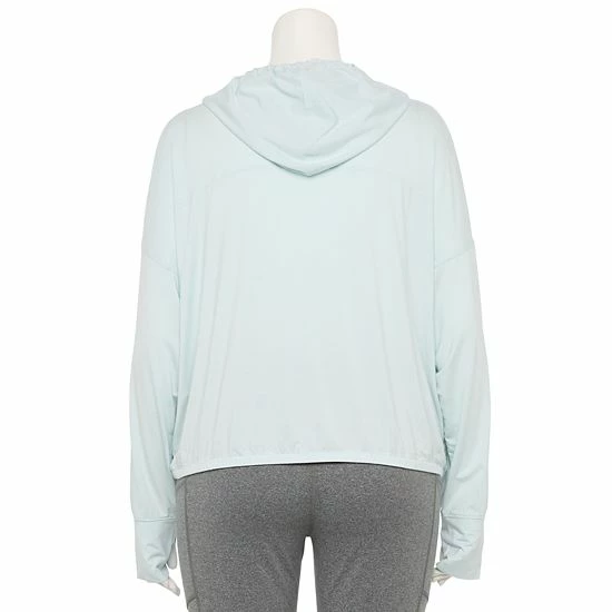Plus Size FLX Surplice Lightweight Hoodie Frost Bite - Image 2