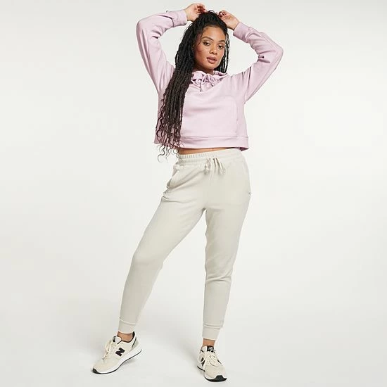 Women's FLX Waffle Crop Hoodie Sand Trap - Image 4