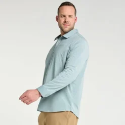 Big & Tall FLX Dynamic Comfort Button-Down Shirt Navy Water