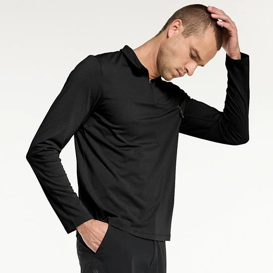 Men's FLX Core 1/4-Zip Pullover Mineral Black - Image 7