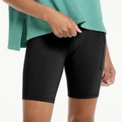 Women's FLX Bungee High-Waisted Bike Shorts Mineral Black