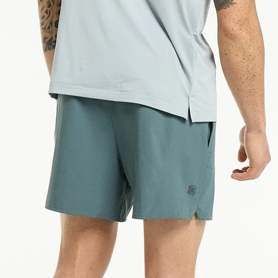 Men's FLX Perforated Running Shorts Claremont Green - Image 2