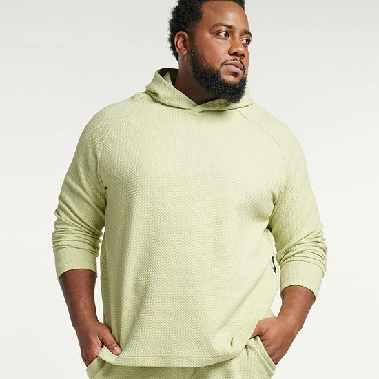 Big & Tall FLX Commuter Fleece Pullover Hoodie Dalton Mint - Image 5