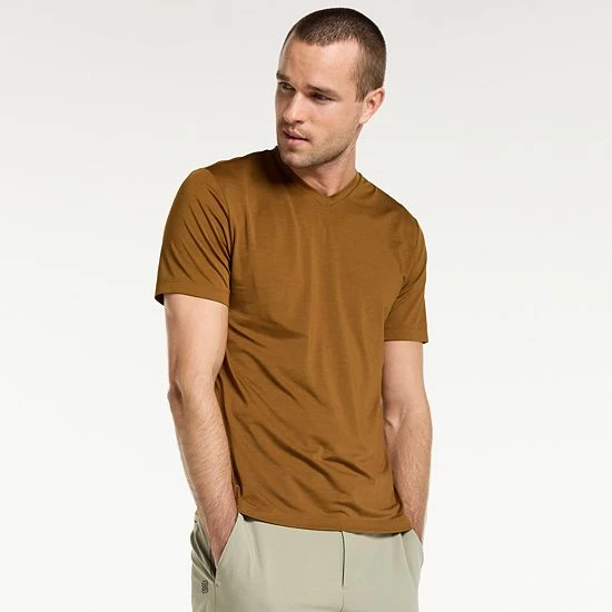 Men's FLX 3-Pack Dynamic Comfort V-Neck Tee Set Green - Image 2