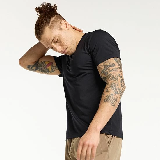 Men's FLX 3-Pack Dynamic Comfort V-Neck Tee Set Green - Image 6