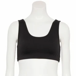 FLX Balance Everyday Ribbed Low-Impact Sports Bra Mineral Black