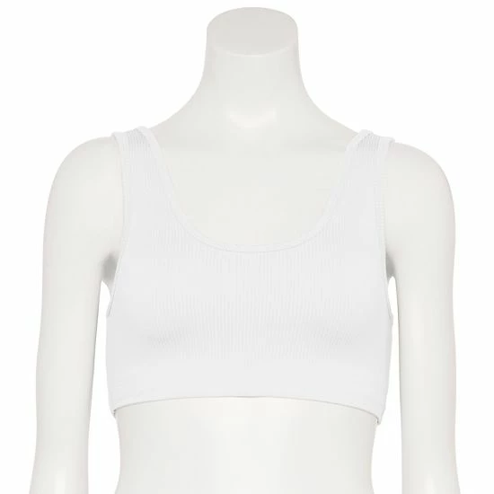 FLX Balance Everyday Ribbed Low-Impact Sports Bra Mineral Black - Image 3