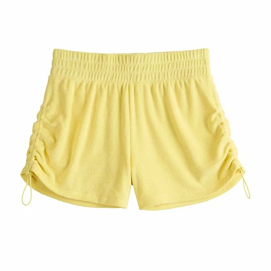 Women's FLX High-Waisted Terry Cloth Shorts Plum Sherry - Image 3