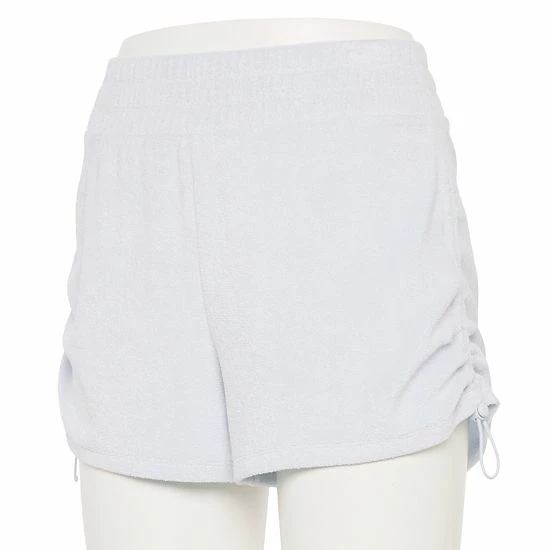 Women's FLX High-Waisted Terry Cloth Shorts Plum Sherry - Image 4