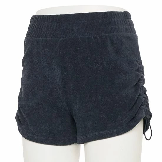 Women's FLX High-Waisted Terry Cloth Shorts Plum Sherry - Image 5