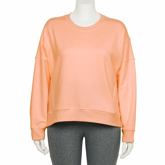 Plus Size FLX Embrace Crewneck Sweatshirt Boracay Peach