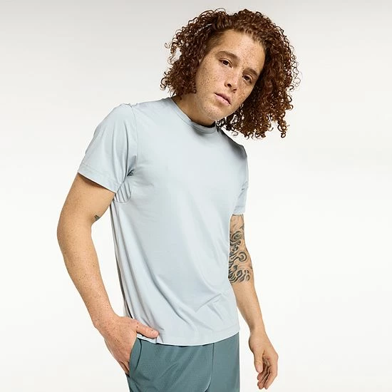 Men's FLX Running Tee Coral Peach - Image 6