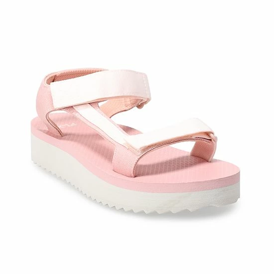 FLX Seek Women's Strappy Platform Sandals Black Onyx - Image 9