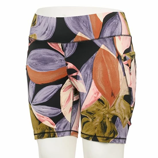 Plus Size FLX Ascent Bike Shorts Black Painted - Image 4