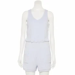 Women's FLX Terry Cloth Romper Lemon Sorbet