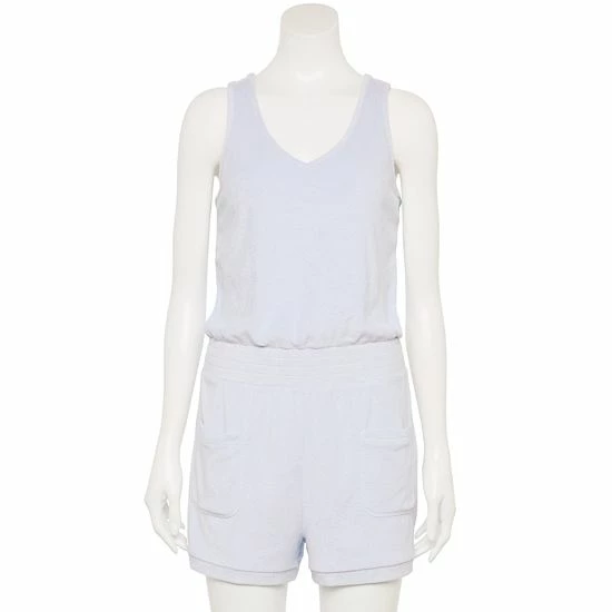 Women's FLX Terry Cloth Romper Lemon Sorbet