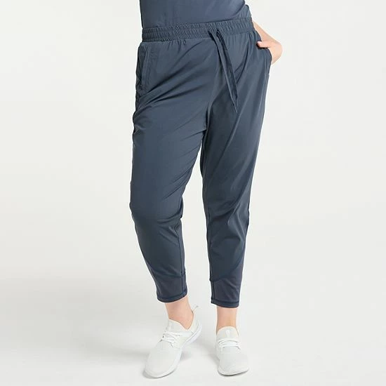 Plus Size FLX Core High-Waisted Joggers Plum Sherry - Image 3