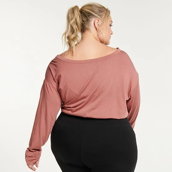 Plus Size FLX Cinched Bungee-Hem Top - Image 2