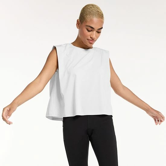 Women's FLX Restore Shoulder-Tuck Sleeveless Top Chic Burgundy - Image 5