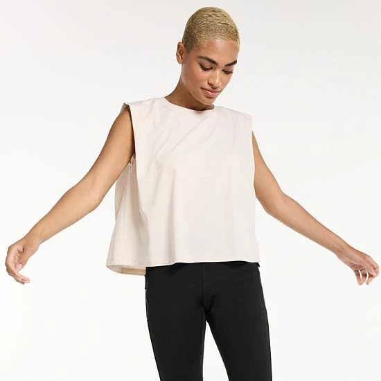 Women's FLX Restore Shoulder-Tuck Sleeveless Top Chic Burgundy - Image 6