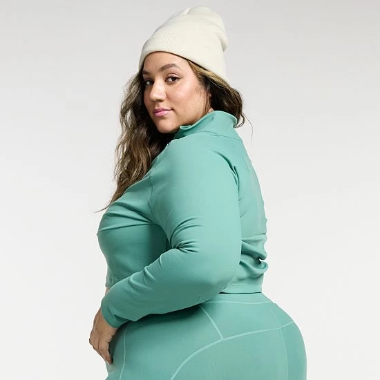 Plus Size FLX High-Waisted Bungee-Waistband Leggings Gulf Island - Image 2