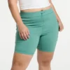 Plus Size FLX Bungee High-Waisted Bike Shorts Gulf Island