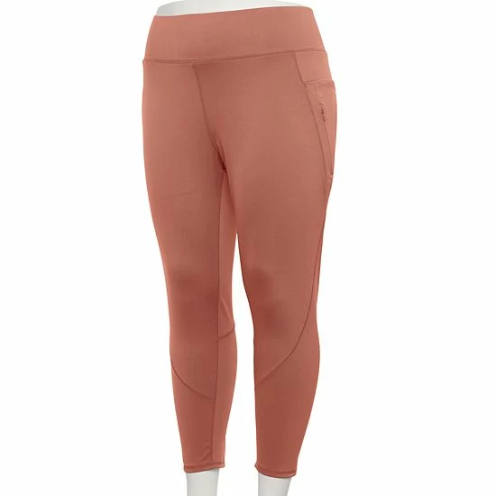 Plus Size FLX Ascent High-Waisted Leggings Lilac Mosiac - Image 3