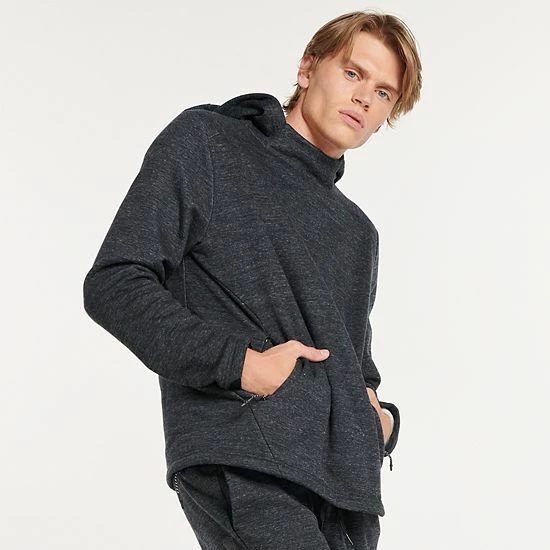 Men's FLX Comfort Fleece Pullover Hoodie Dark Harvest Heather - Image 3