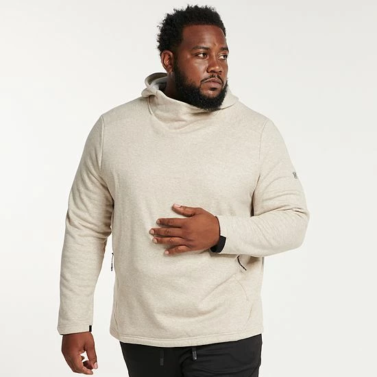 Big & Tall FLX Comfort Fleece Pullover Hoodie Medium Overcast - Image 5