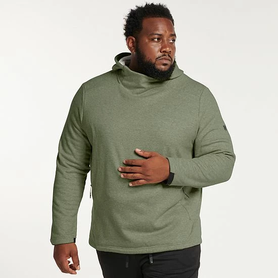 Big & Tall FLX Comfort Fleece Pullover Hoodie Medium Overcast - Image 6