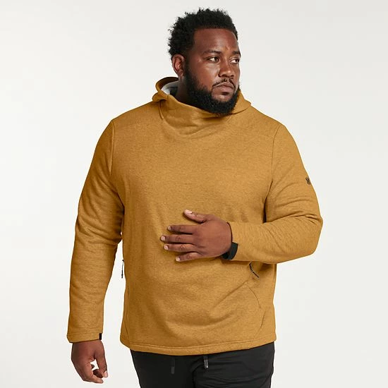 Big & Tall FLX Comfort Fleece Pullover Hoodie Medium Overcast - Image 8