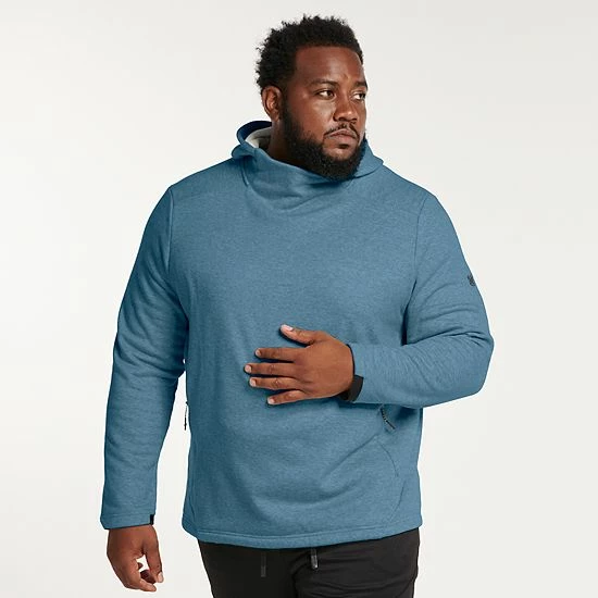 Big & Tall FLX Comfort Fleece Pullover Hoodie Medium Overcast - Image 9